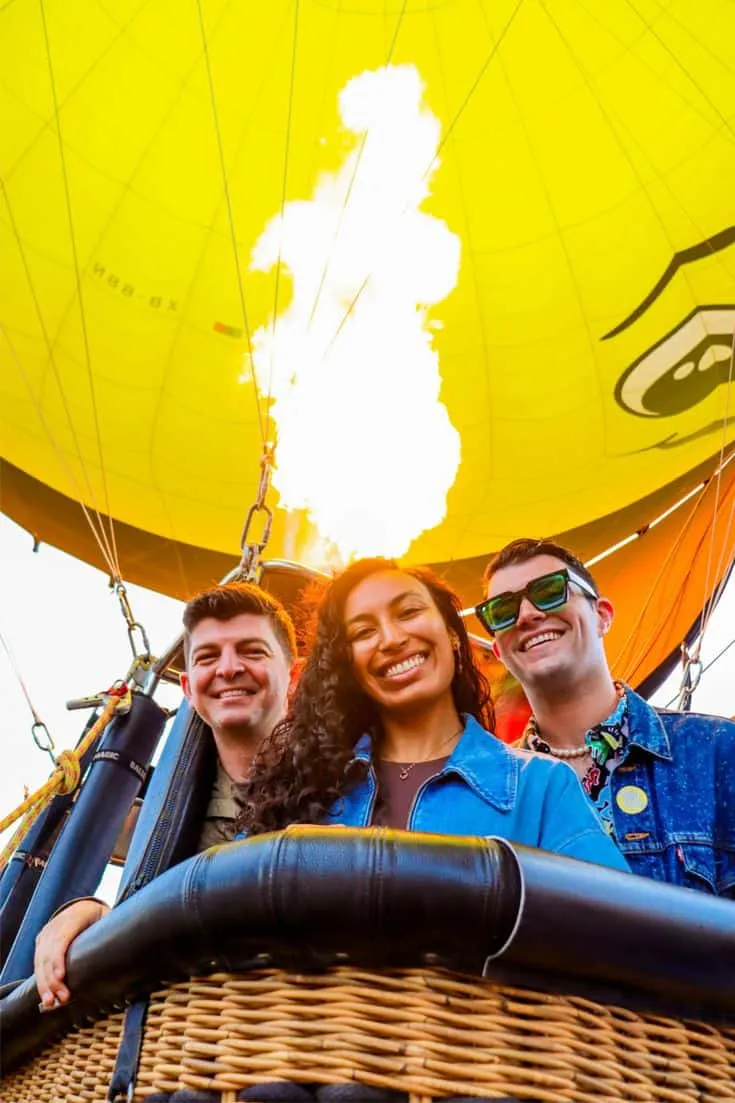 Balloon basket flame