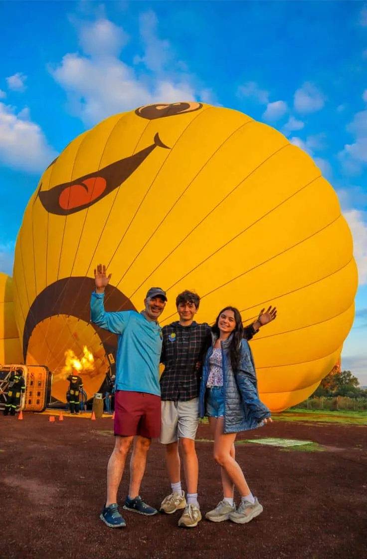Private hot air balloon ride Teotihuacan